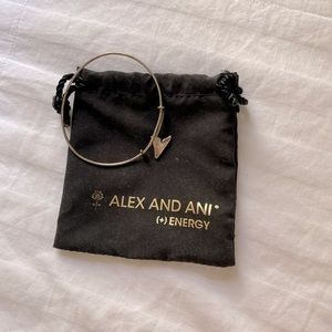 Alex and Ani Silver Shark Tooth Bracelet
